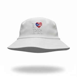 White “ I love Puerto Rico” Bucket Hat